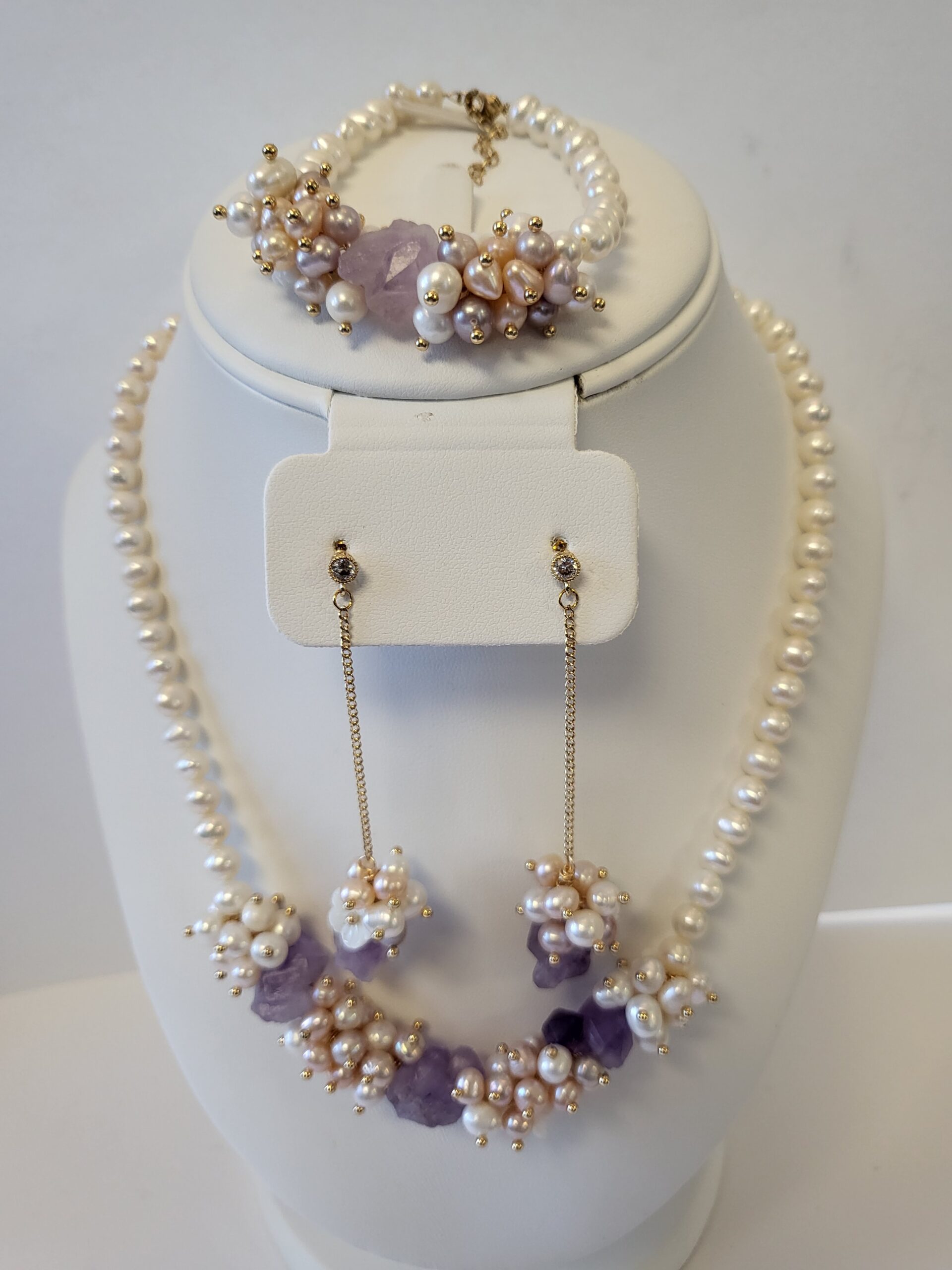 Fresh Water Pearls Sets with Amethyst - Image 6