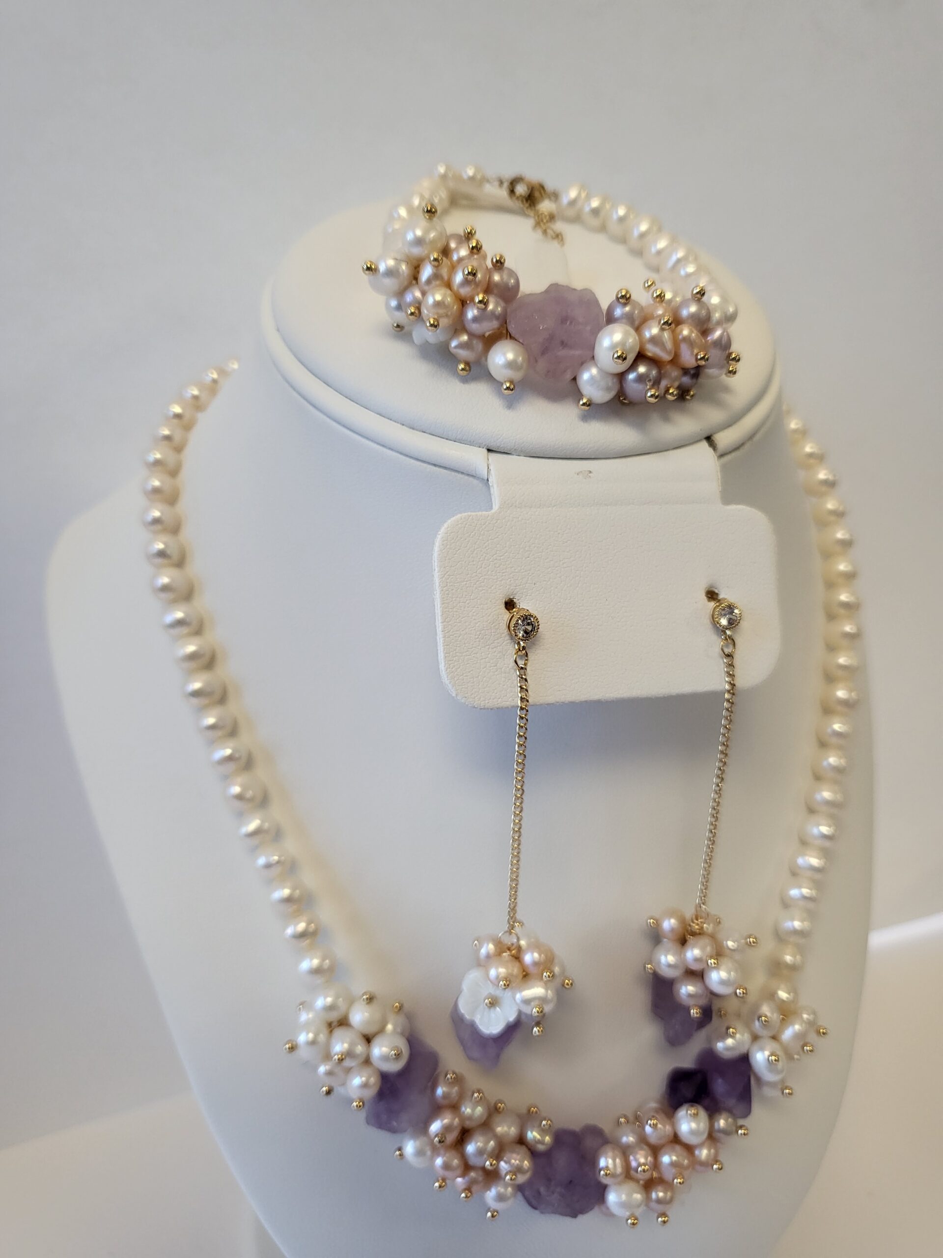 Fresh Water Pearls Sets with Amethyst - Image 5